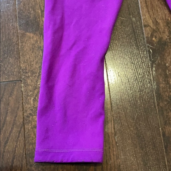 Lululemon wonderunder purple and black pants 4 - Picture 8 of 16